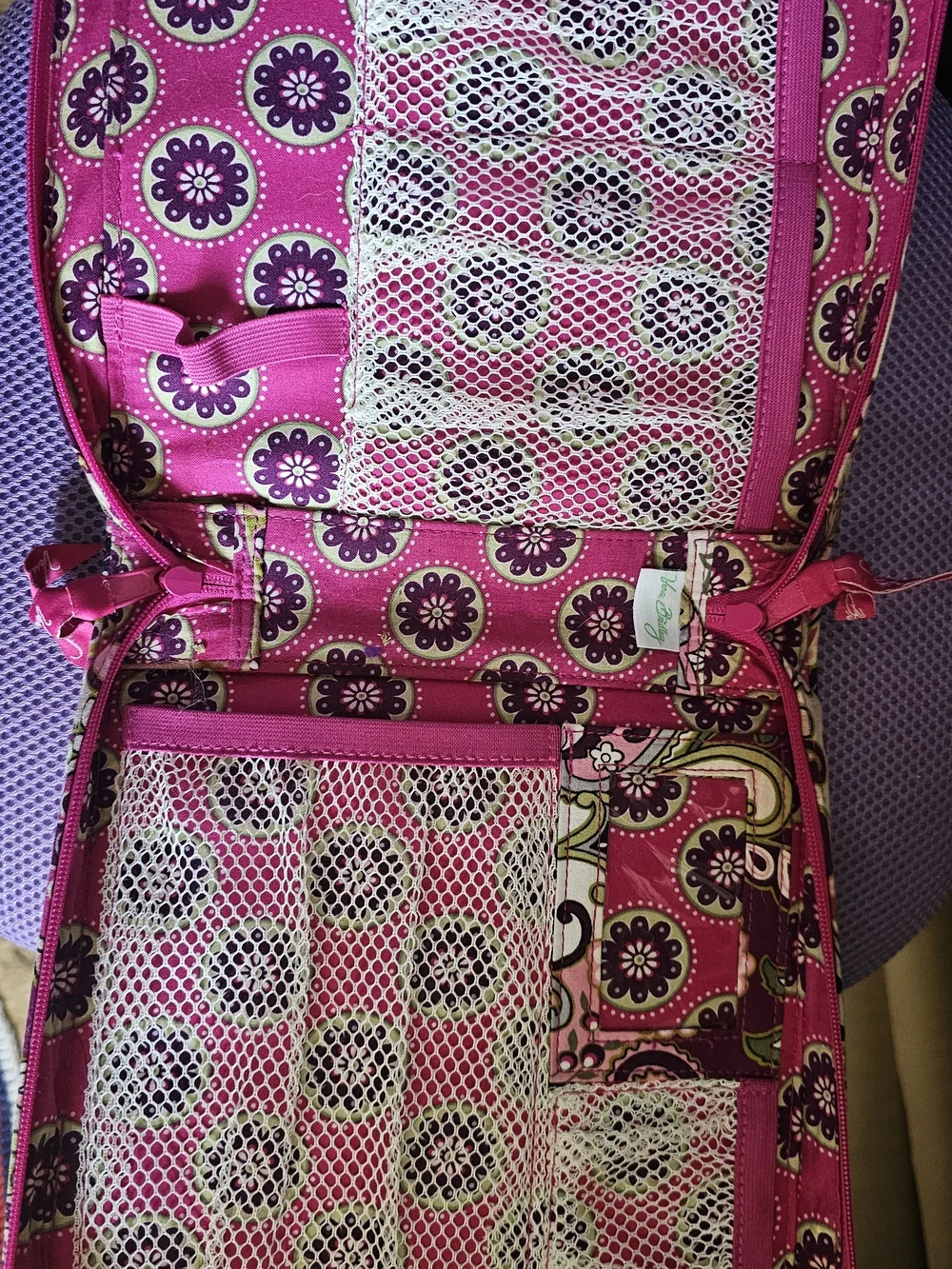Vera Bradley Pink Paisley Quilted Tote